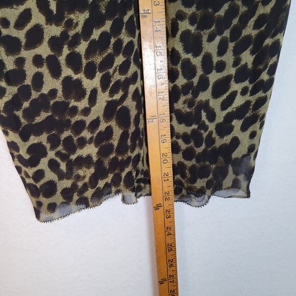 Isabel Marant Etoile Womens Animal Print Ruched Mini Skirt Size 36 Black Y2k - Picture 10 of 10